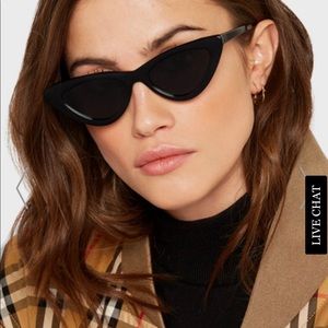 Le Specs x Adam Selman black sunglasses